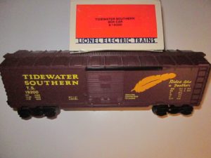 Lionel 6-19200 Tidewater Southern Boxcar