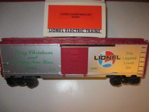 Lionel 6-9491 Christmas 1986 Boxcar
